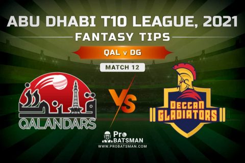 QAL vs DG Dream11 Prediction, Fantasy Cricket Tips: Playing XI, Pitch Report and Injury Update – Abu Dhabi T10 League 2021, Match 12