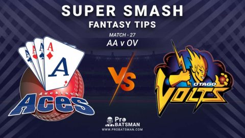 AA vs OV Dream11 Prediction, Fantasy Cricket Tips: Playing XI, Weather, Pitch Report and Injury Update – Super Smash 2020-21, Match 27