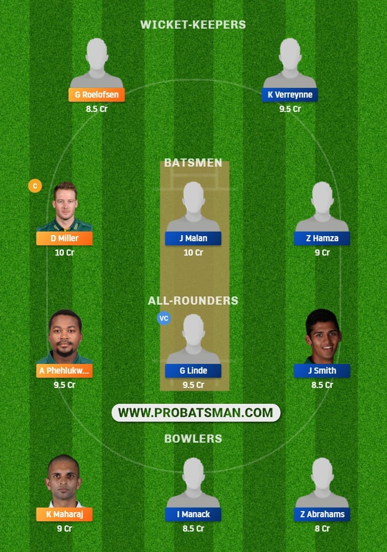 DOL vs CC Dream11 Fantasy Team Prediction