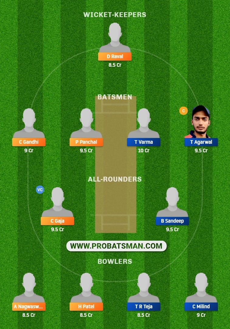 GUJ vs HYD Dream11 Fantasy Team Prediction