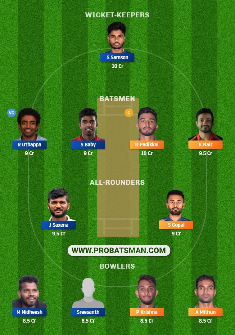 KAR vs KER Dream11 Fantasy Team Prediction