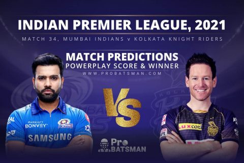 IPL 2021: MI vs KKR – Match 34, Match Prediction – Who Will Win Today’s Match?