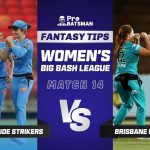 AS-W vs BH-W Dream11 Prediction With Stats, Pitch Report & Player