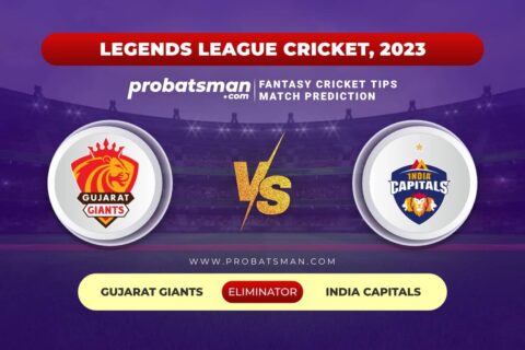 GJG vs IC Dream11 Prediction With Stats, Pitch Report & Player Record of Legends League Cricket, 2023 For Eliminator