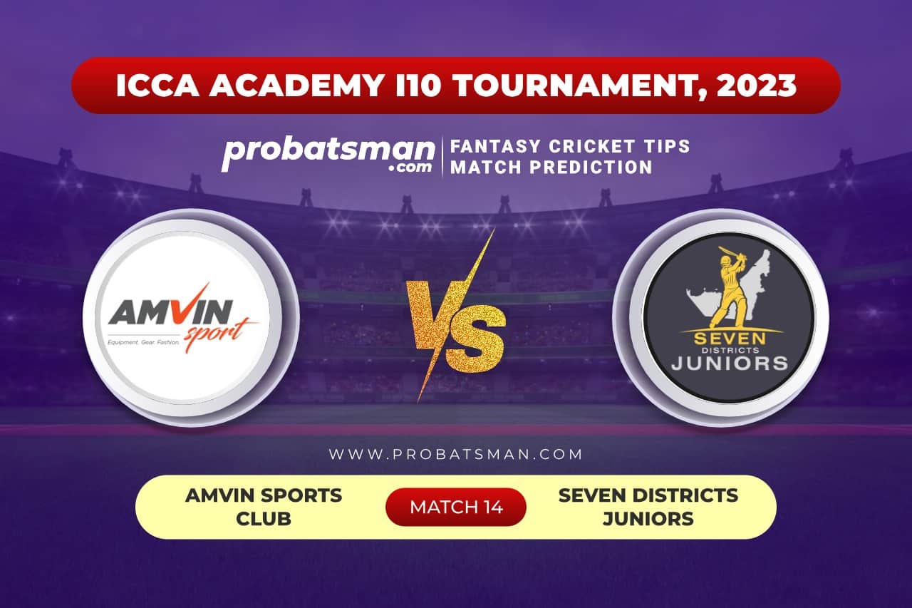 Match 14 AMV vs SVDJ ICCA Academy i10 Tournament, 2023