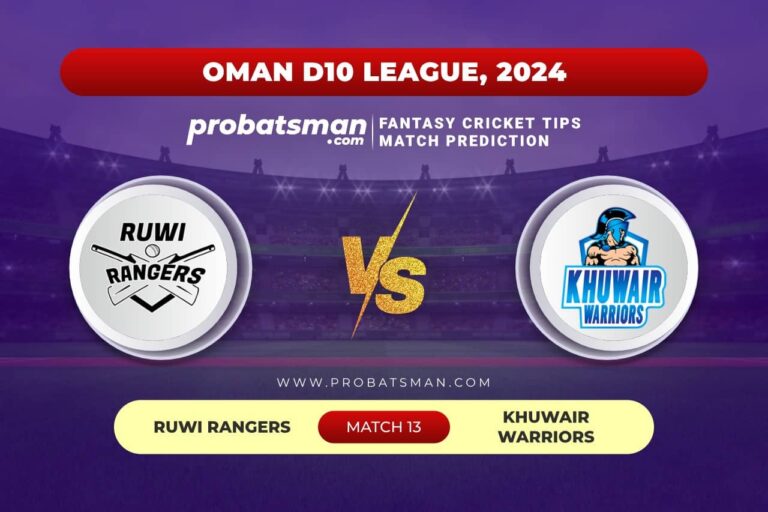 RUR vs KHW Dream11 Prediction With Stats, Pitch Report & Player Record