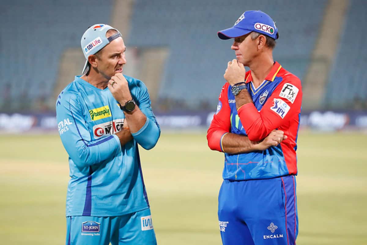 Head Coach of Lucknow Super Giants Justin Langer & Head Coach of Delhi Capitals Ricky Ponting