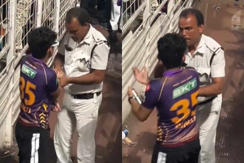 KKR Fan Caught Trying to Steal Ball During Live IPL Match by Hiding it in Undergarments, Video Goes Viral