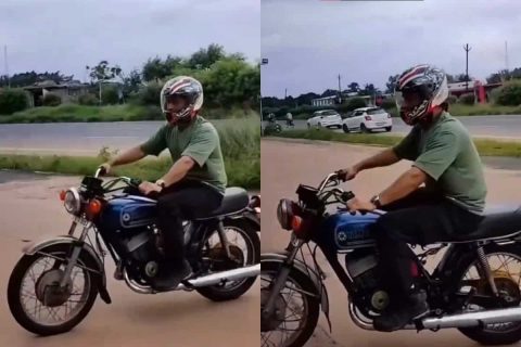 [Watch] MS Dhoni Returns to Ranchi After CSK’s Playoff Exit, Enjoys Bike Ride