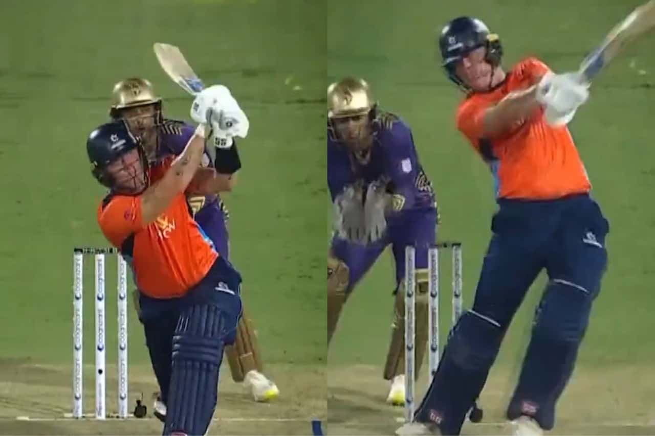 Finn Allen Destroys Andre Russell and Shakib Al Hasan With 5 Consecutive Sixes During SFU vs LAKR