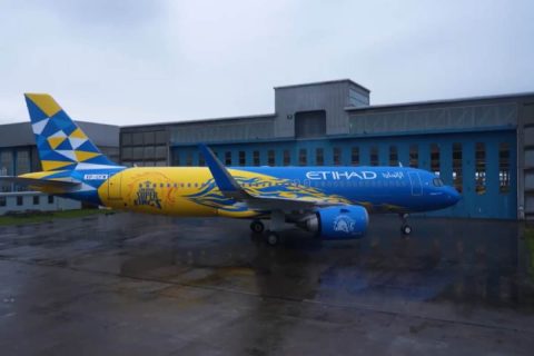 [Watch] Etihad Airways Launches Exclusive CSK-Themed Plane for IPL 2025