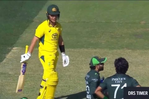 [Watch] Mohammad Rizwan Loses Review After Consulting Adam Zampa in a Hilarious DRS Moment