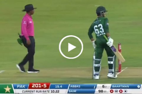 [Watch] Abbas Afridi Denies Saim Ayub’s Request for a Single, Leaves Him Unbeaten on 98 in SA vs PAK 2nd T20I