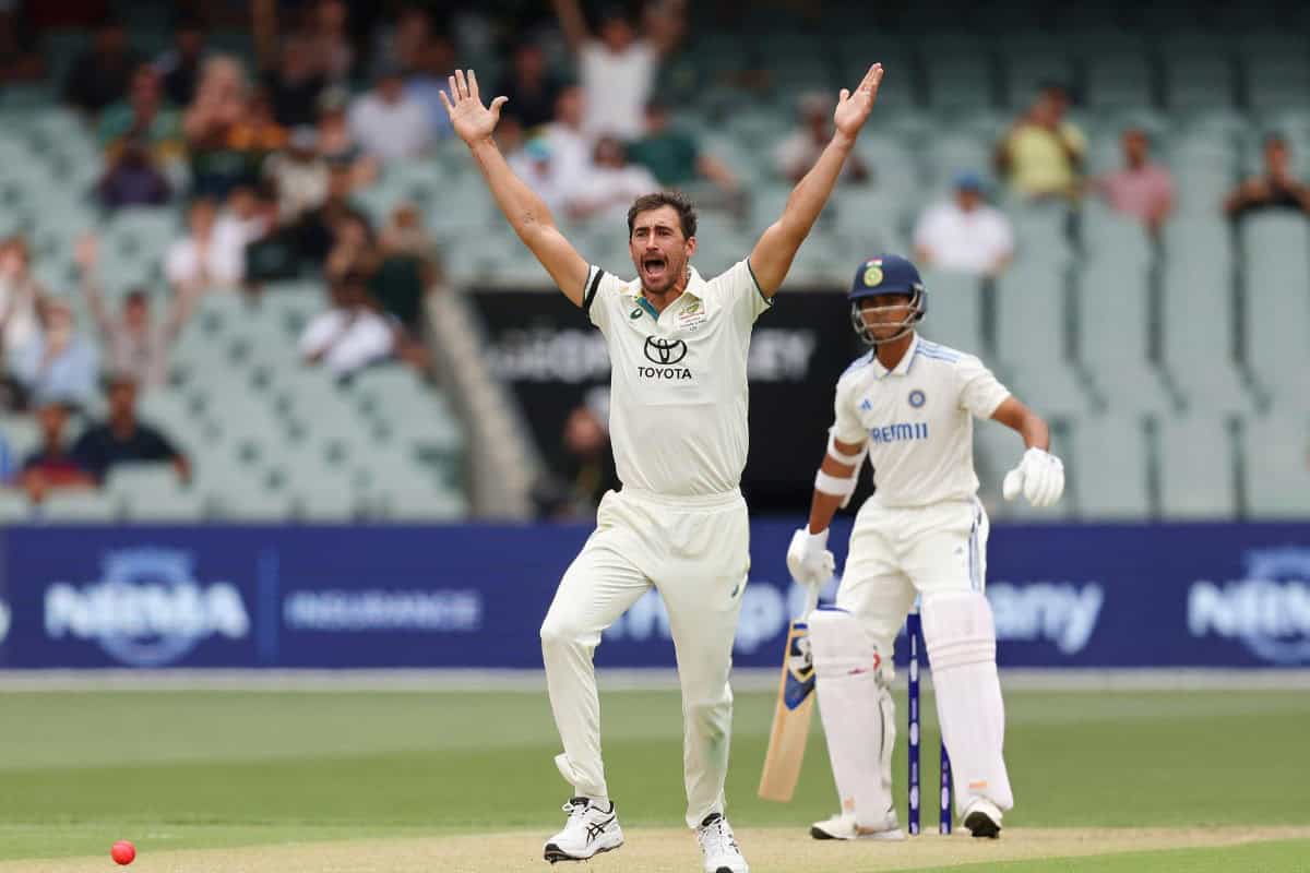 Mitchell Starc appeals to dismiss Yashasvi Jaiswal