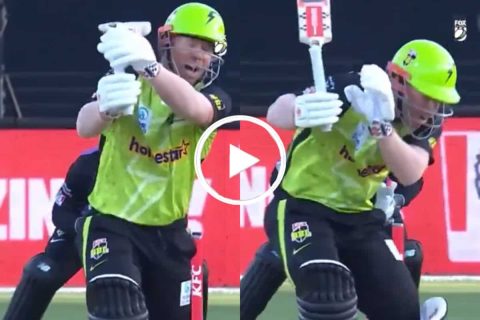 [Watch] Bizzare! David Warner Hits His Own Head With a Broken Bat in BBL 2024-25