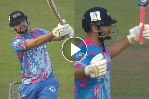 [Watch] 6, 6, 6, 6 – Haider Ali Goes Full Yuvraj Singh Mode! Smashes 4 Sixes in a Row to Seal the Win in BPL 2025