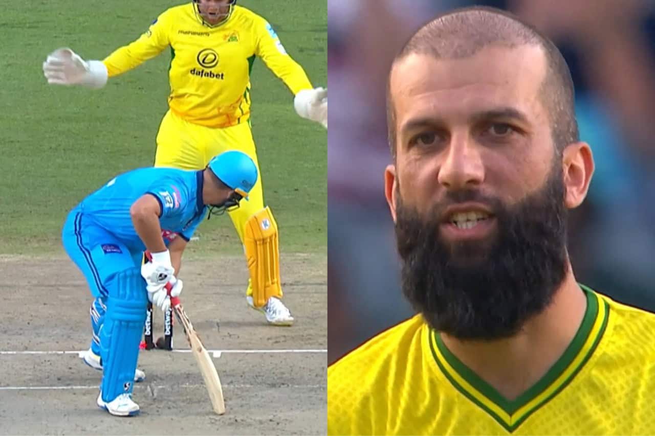 Moeen Ali dismissed Rilee Rossouw