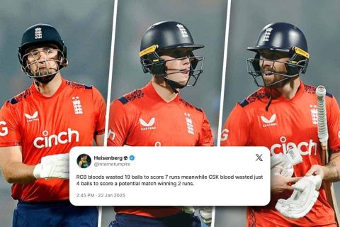 RCB Trolled Mercilessly as Phil Salt, Livingstone, and Jacob Bethell Flop in IND vs ENG 1st T20I