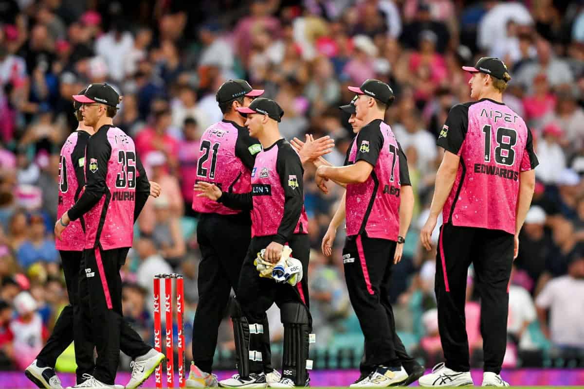 Sydney Sixers Celebrating Victory