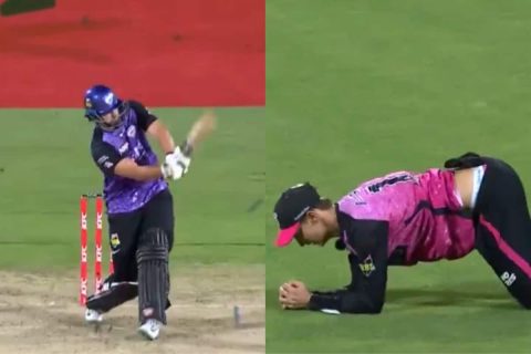 [Watch] RCB’s Tim David Falls Prey to Full Toss in Crucial BBL Qualifier