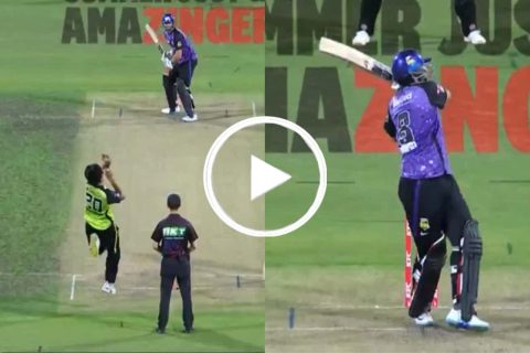 RCB Star Tim David Destroys Pakistan’s Hasnain with Back-to-Back Sixes in BBL 2024-25