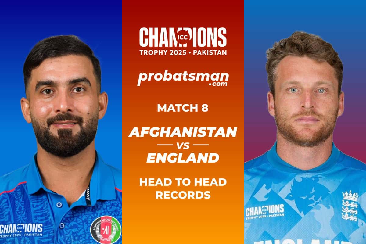 Afghanistan vs England Head to Head Records ahead of 8th Match of Champions Trophy 2025