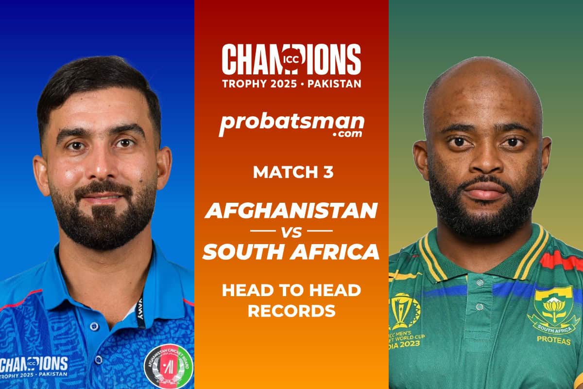 Afghanistan vs South Africa Head to Head Records ahead of 3rd Match of Champions Trophy 2025