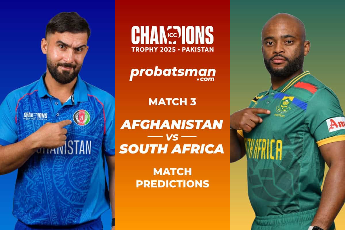 Afghanistan vs South Africa Match Prediction For Match 3 of Champions Trophy 2025