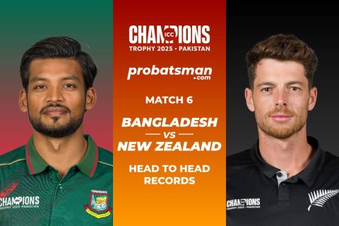 BAN vs NZ Head to Head Records Ahead of 6th ICC Champions Trophy 2025 Match