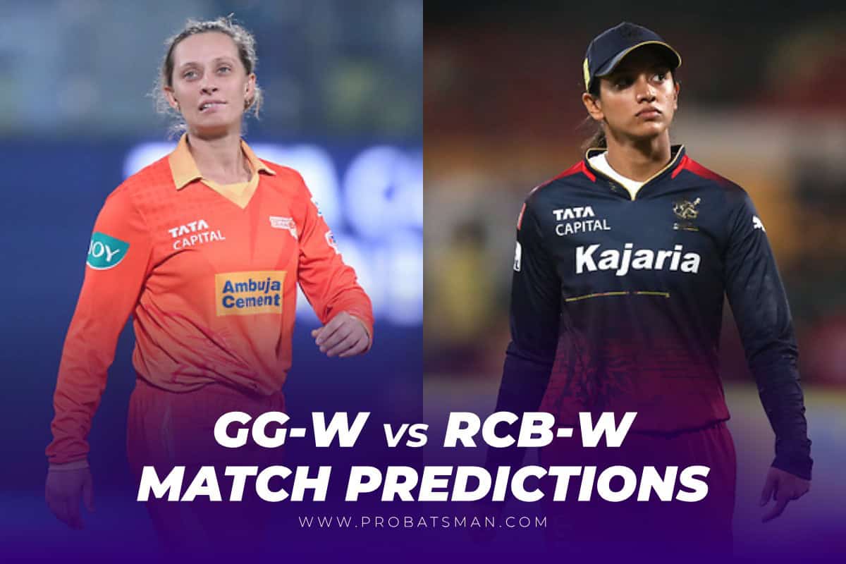 GG-W vs RCB-W Match Prediction WPL 2025