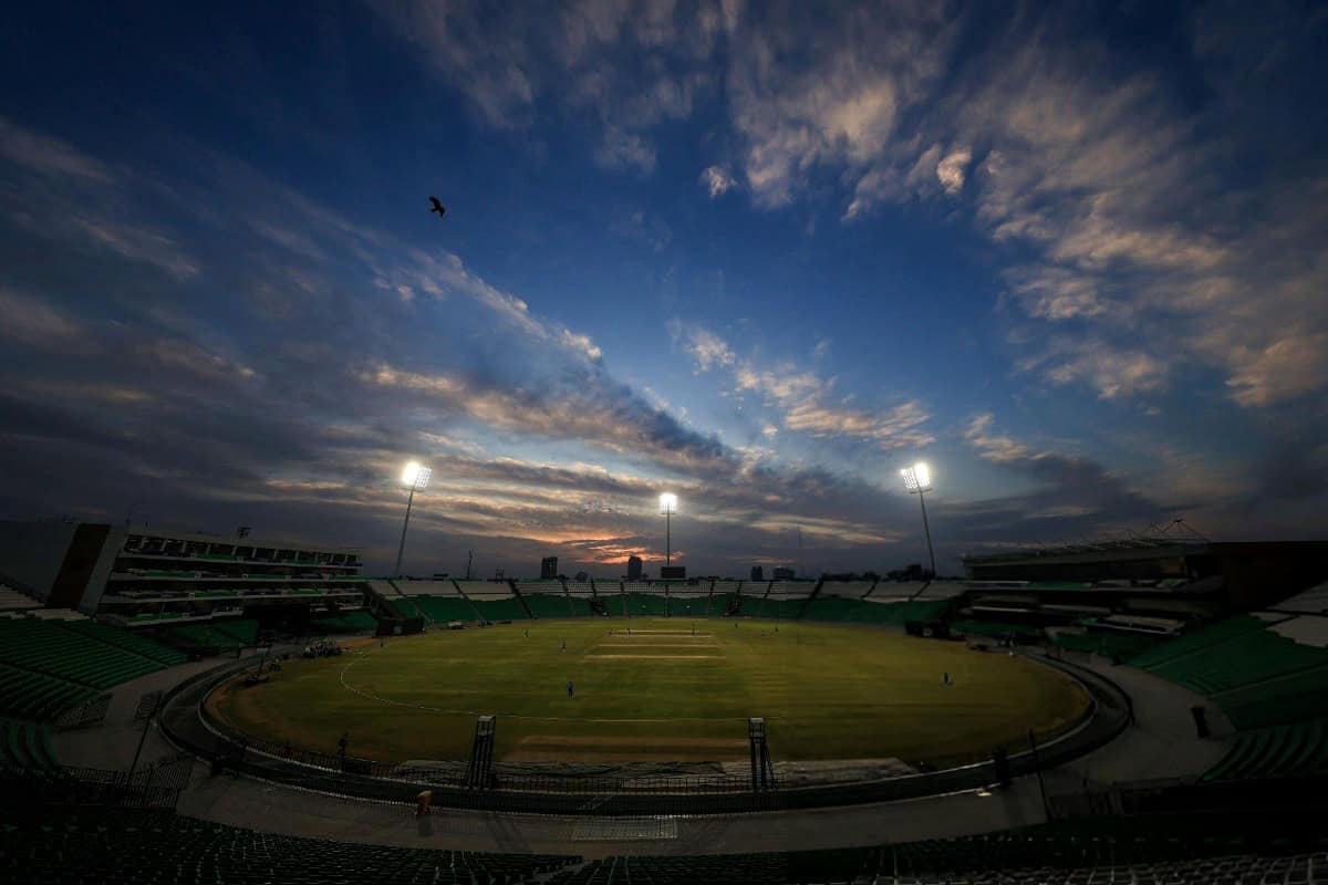 A General View of the Gaddafi Stadium in Lahore