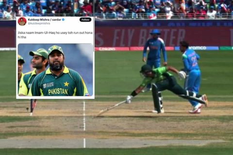 IND vs PAK: Like Uncle, Like Nephew! Imam-ul-Haq’s Run-Out Sparks Inzamam-ul-Haq Memes Frenzy