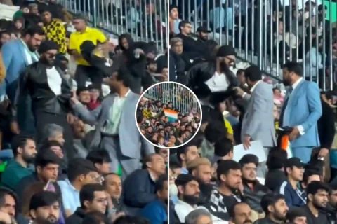 [Watch] Man Brutally Attacked for Waving Indian Flag in Lahore During Champions Trophy Match