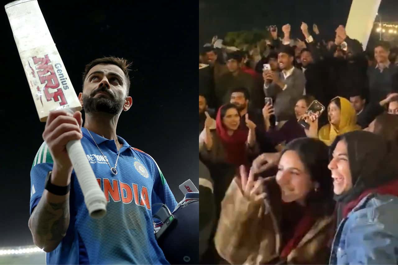 Pakistan Fans celebrating Virat Kohli century