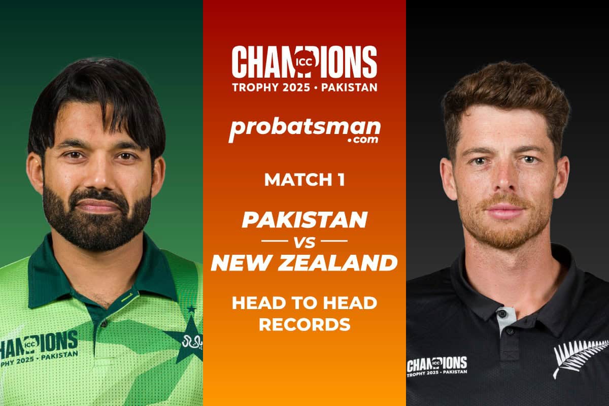 Pakistan vs New Zealand Head to Head Records ahead of 1st Match of Champions Trophy 2025