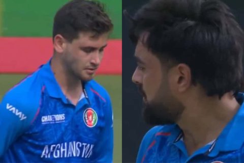 SA vs AFG: [Watch] Rashid Khan Loses Cool on Noor Ahmad After Fielding Blunder vs South Africa in Champions Trophy 2025