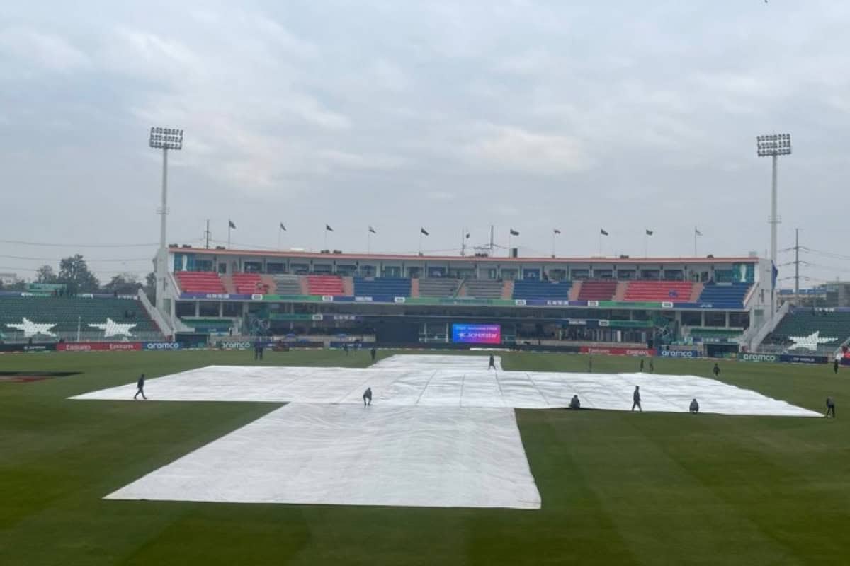 Rawalpindi Cricket Stadium covered due to rain