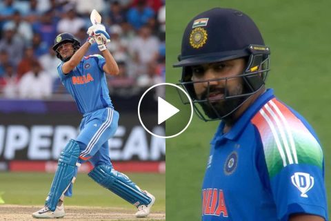 IND vs BAN: [Watch] Shot of the Tournament? Shubman Gill’s Monster Six Leaves Rohit Sharma in Awe