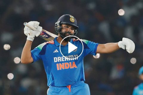 [Watch] ‘Music Band Kar’ – Rohit Sharma Fumes at DJ After Floodlight Mishap in Cuttack ODI