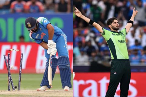 IND vs PAK: [Watch] Shaheen Afridi Destroys Rohit Sharma With ‘Ball of the Tournament’ in Champions Trophy