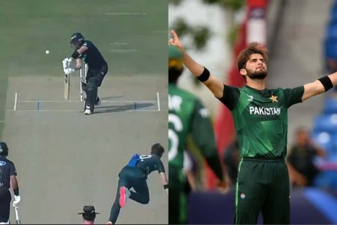 [Watch] Shaheen Afridi Sends Warning to Rohit Sharma with First-Over Wicket Against New Zealand