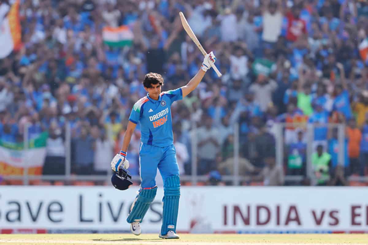 Shubman Gill Celebrating Century