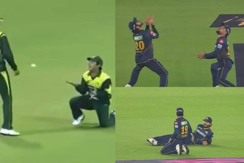 GT vs PBKS: Arshad Khan and Rashid Khan Drop Catch, Recreate Iconic Pakistan Catch Drop Meme in IPL 2025