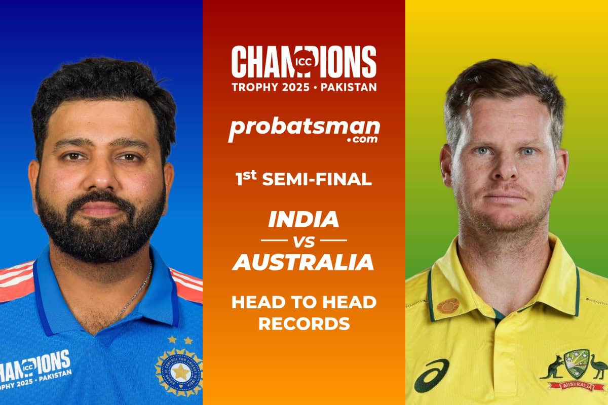 India vs Australia Head to Head Records ahead of 1st Semi-Final Match of Champions Trophy 2025