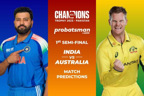 IND vs AUS Match Prediction: Who Will Win Today’s 1st Semi-Final of ICC Champions Trophy 2025 – India vs Australia?