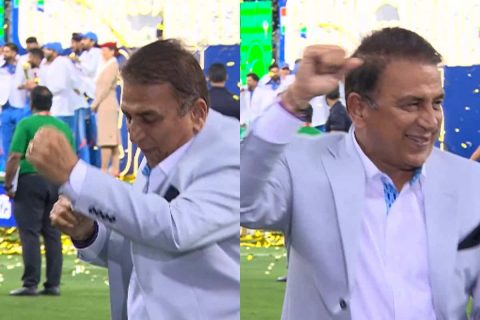 [Watch] 75-Year-Old Sunil Gavaskar Dances Like a Kid After India’s Champions Trophy Win