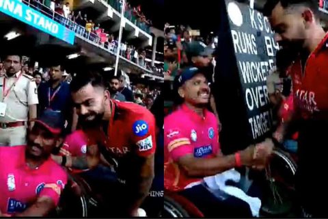 RCB Unbox Event: Virat Kohli’s Heartwarming Gesture for Karnataka Wheelchair Cricket Team Wins Hearts