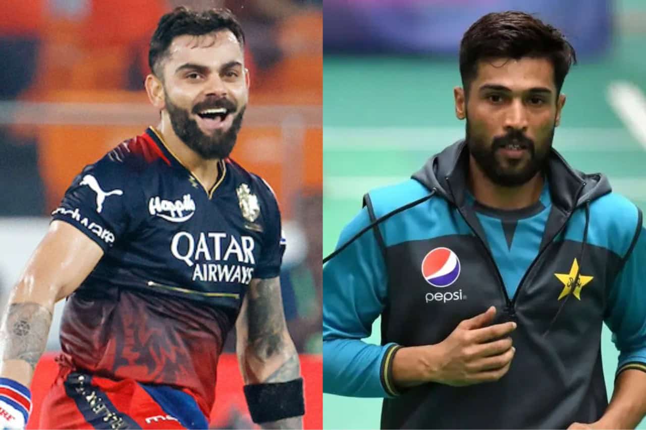 Virat Kohli and Mohammad Amir