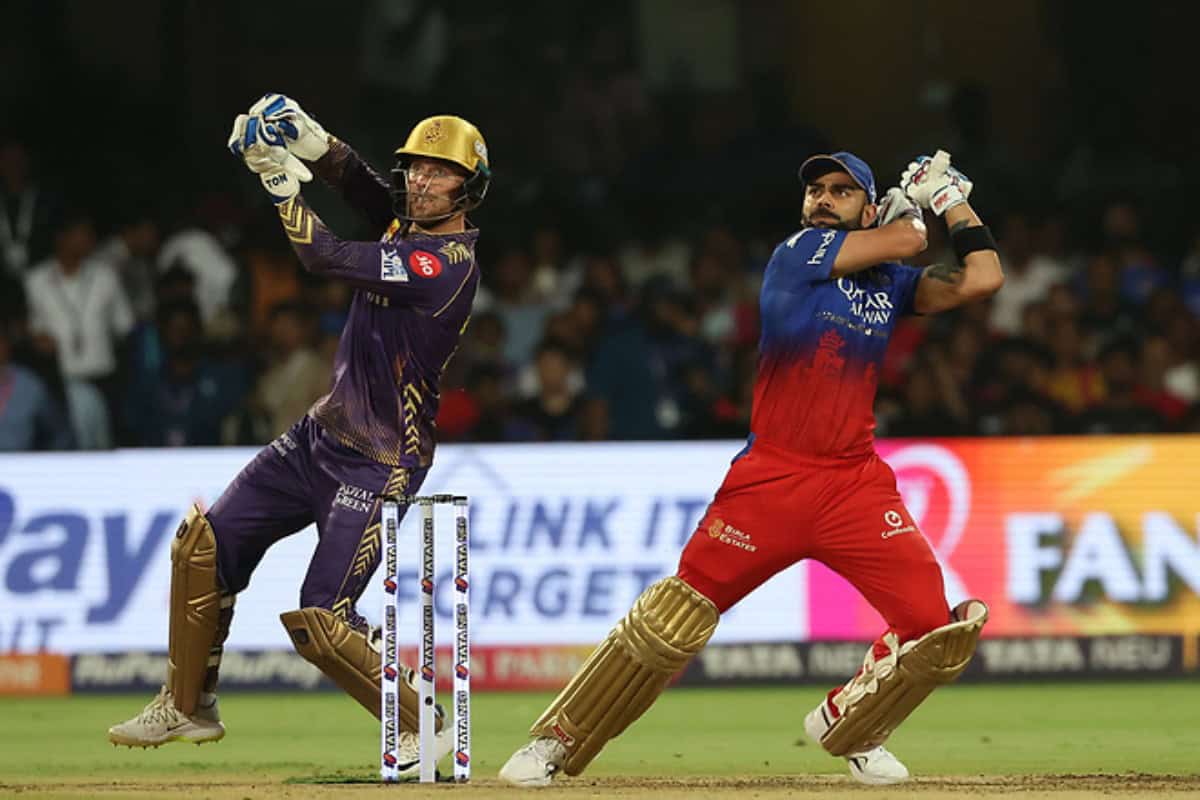 Virat Kohli in Action against Kolkata Knight Riders